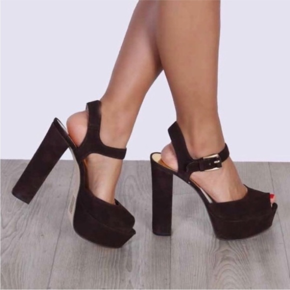 Michael Kors Shoes - Michael Kors Platform Black Heels with Ankle Strap